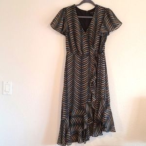 Size 3 Sm/XS City Studio Faux Wrap Cocktail Dress